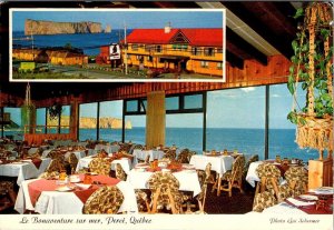 Perce, Quebec Canada  LE BONAVENTURE HOTEL & RESTAURANT~Interior 4X6 Postcard