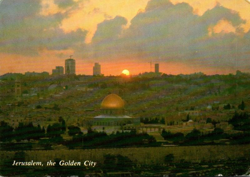 Israel Jerusalem Seen From Mount Of Olives