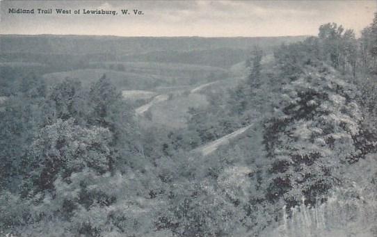 West Virginia Lewisburg Midland Trail West Of Lewisburg Albertype