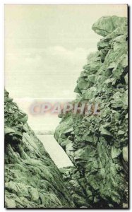 Old Postcard Primel Tregastel The Crevasse