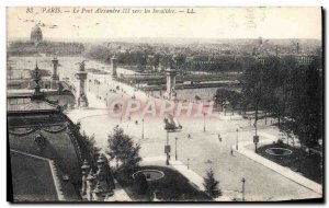 Postcard Old Paris Pont Alexandre III to the Invalides