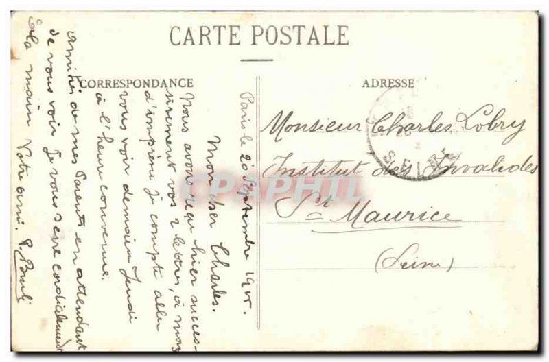 Old Postcard Vaux Creil Hamlet