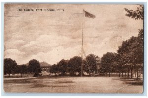 c1910's The Colors Fort Slocum Rochelle New York NY Posted Antique Postcard