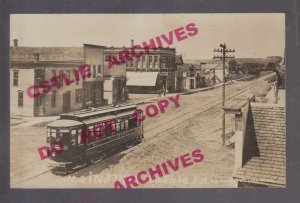 Washta IOWA RPPC c1910 MAIN STREET Added On TROLLEY nr Cherokee Holstein IA