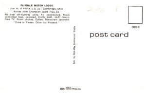 Ohio Cambridge  Fairdale Motor Lodge