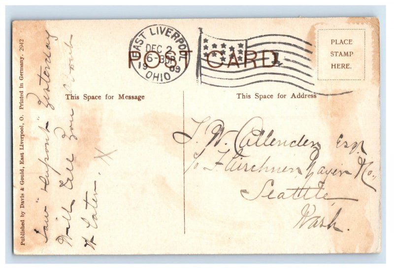 C1910 East Liverpool Ohio Postcard F35E