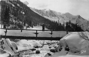 BR11946 Chamonix Arve et vue vers de mont blanc  france