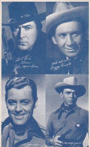 Cowboy Arcade Card John Mack Brown Fuzzy Knight Allan Lane A Western Sherriff