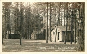 Arizona Cabins Pines Jacob Lake Kaibab 1950s RPPC Frasher Postcard 22-10383