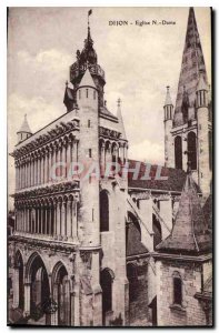 Old Postcard Dijon N Church Lady