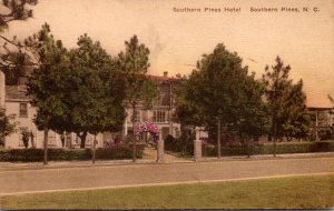 North Carolina Southern Pines The Southern Pines Hotel Handcolored Albertype