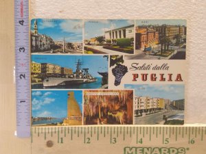 Postcard Saluti della Puglia, Italy