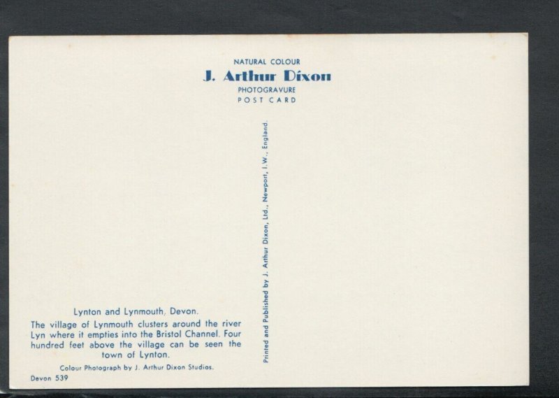 Devon Postcard - Lynton and Lynmouth     T4722
