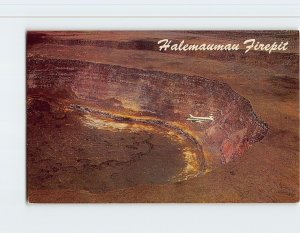 Postcard Halemaumau Firepit, Hawaii Volcanoes National Park, Hawaii