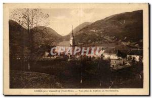 Urbes - near Wesserling - View from Castle Storkensohn Old Postcard