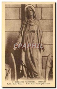 Old Postcard Madonnas Nantaises Nantes Eglise Saint Clement Our Lady of Sorrows