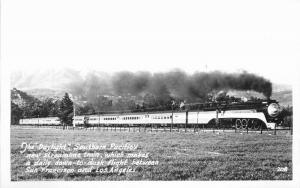 Daylight 1940s Streamliner Railroad Train Southern  RPPC Photo Postcard 4265