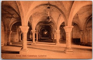 VINTAGE POSTCARD ST. GABRIEL'S CHAPEL AT CANTERBURY CATHEDRAL U.K. c. 1910s