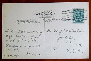 VINTAGE 1905 POSTCARD HALIFAX N.S. CANADA H.M. DOCKYARD