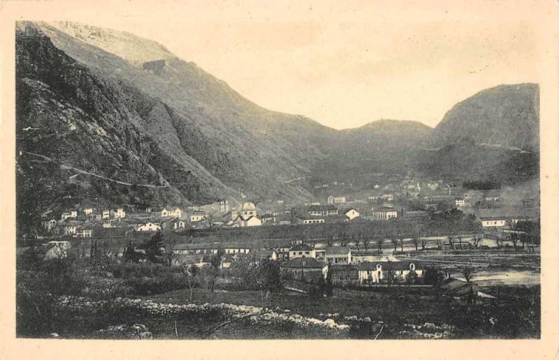 Kotor Yugoslavia Birds Eye View Antique Postcard J65981