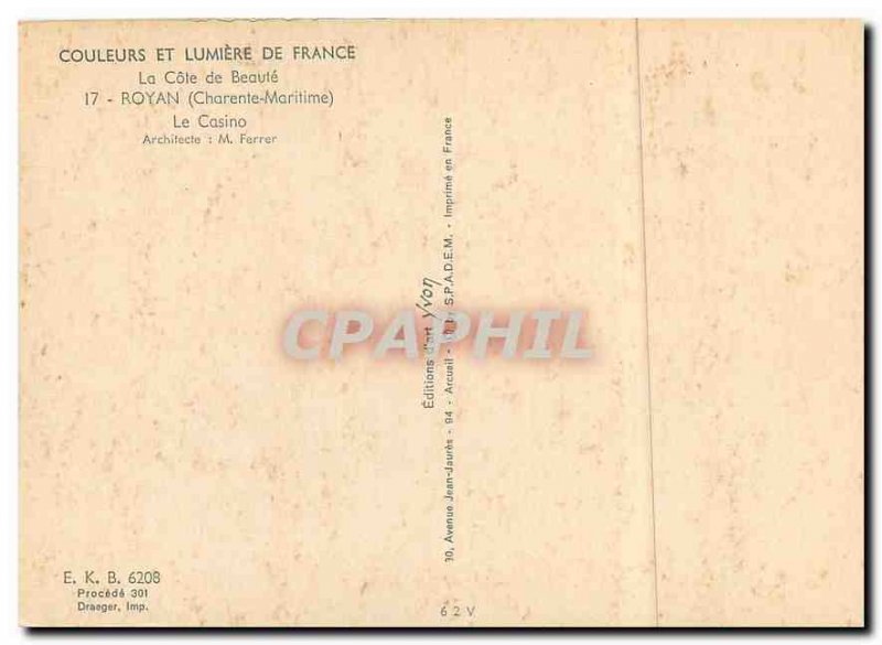 Postcard Modern Colors and Light of France's Cote de Beaute Royan (Ms. Ch) Ca...