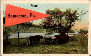 Pennsylvania Hamorton Cattle Scene Pennant Series