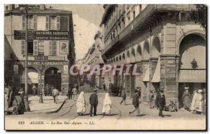 Algeria Algiers Old Postcard The Bab Azoun