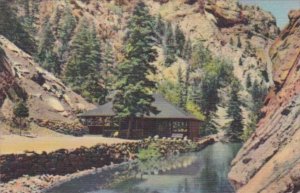 Colorado Colorado Springs Trout Pool and Pavilion At Seven Falls South Cheyen...