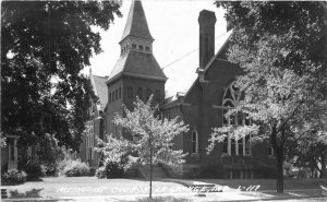 Cook La Grange Indiana Methodist Church 1947 RPPC Photo Postcard 7968