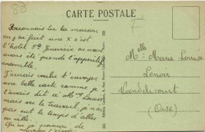 CPA ROYE Rue d'Amiens Hotel Ste-Genevieve (19359)