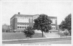 J86/ Louisville Ohio Postcard c1930 St Louis Parochial School Building  161