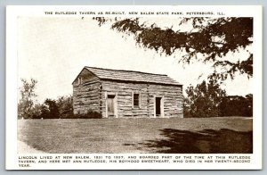 The Rutledge Tavern   Petersburg   Illinois  Postcard