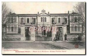 Bedarieux - Hospital of Providence - Entrance and Pavilion Central - Old Post...