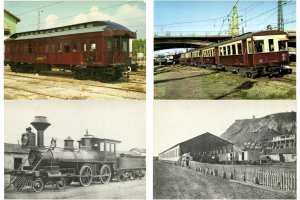 CHEMIN DE FER, LOCOMOTIVES, TRAINS IN BOX 1000 CPM Mostly 1960-1980 (L2401)