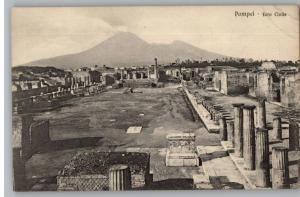 Old Postcard-Pompei Ruins..Foro Civile