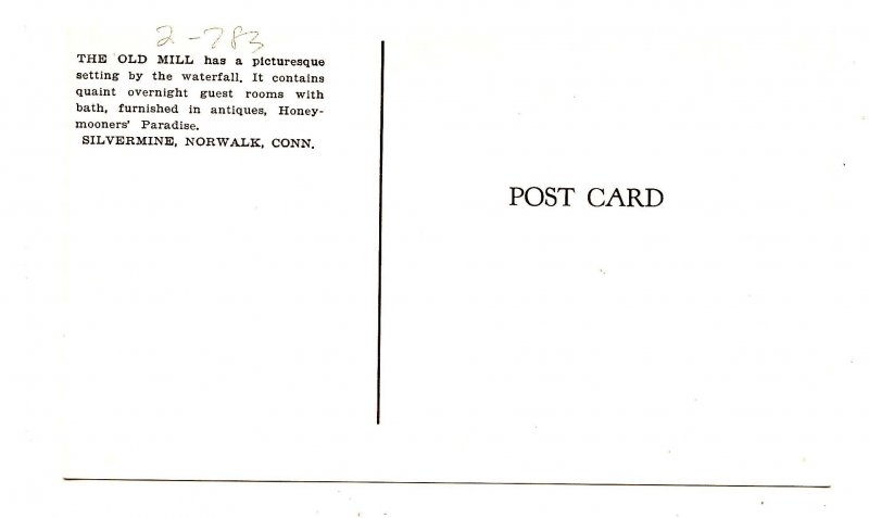 CT - Norwalk. The Silvermine Tavern, Old Mill