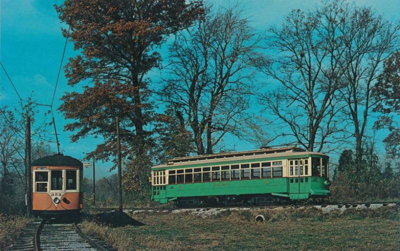 Johnstown PA Car 352 and Wash DC Car 766 Trolley Museum near Layhill MD Maryland