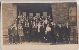 Pennsylvania Pa Real Photo RPPC Postcard 1909 ELLWOOD CITY Church Group?