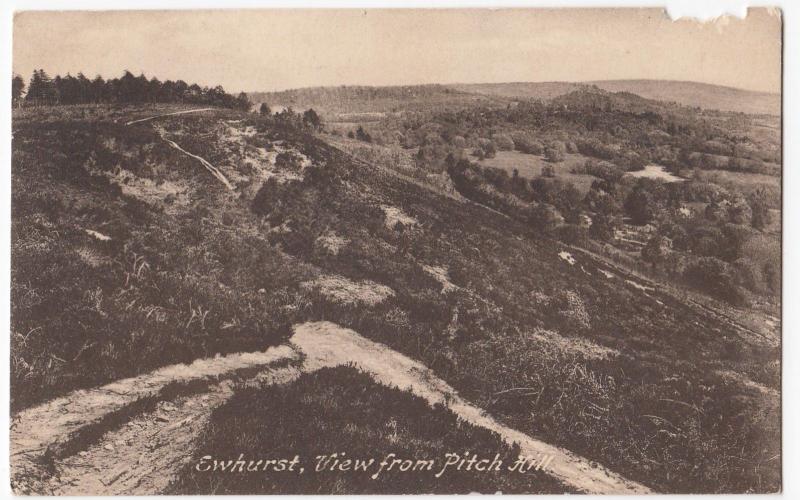 Surrey; Ewhurst, View From Pitch Hill, PPC, Unposted, By Frith, c 1920's, Faults