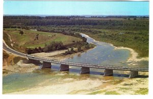 Aerial, Bridge Spanning, Maitland River, Goderich, Ontario