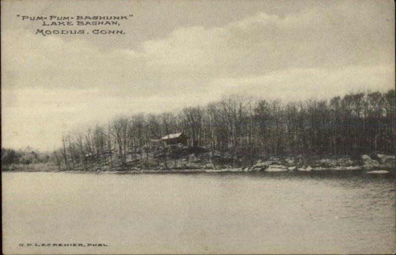 Moodus CT Lake Bashan Pum-Pum-Bashunk c1910 Postcard