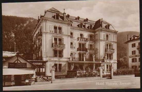 Hotel Victoria - Zermatt - Real Photo Postcard