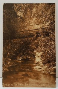 Bridge in the Park, Mt. Hermon, California Postcard C19