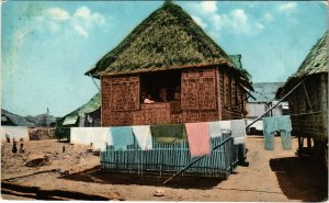 PC CPA PHILIPPINES, MANILA, NATIVE HOME, Vintage Postcard (b19082)