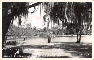 Lake City Florida Lake Isabelle Real Photo Vintage Postcard AA19901