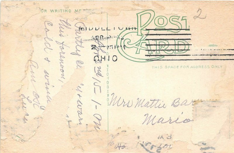 F94/ Middletown Ohio Postcard Butler c1910 Main St Gabe Stores 15