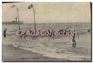 Old Postcard Trouville Sur Mer Les Bains rope