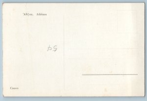 Athens Attica Greece Postcard Constitution Square c1940's RPPC Photo
