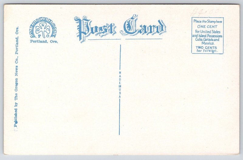 The Auditorium Portland Oregon OR Historical Building Landmark Postcard