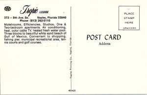 Postcard LODGE SCENE Naples Florida FL AI6606